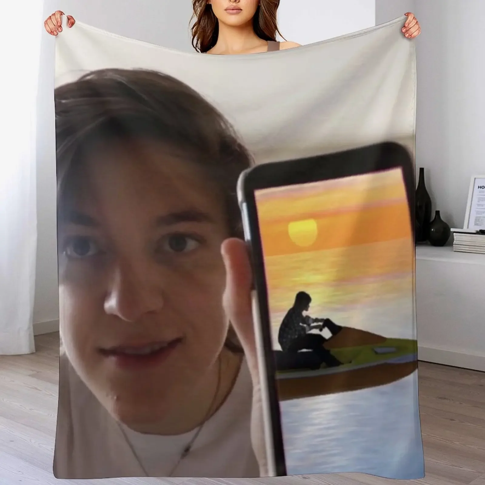 

Weston Koury blake michael jetski Throw Blanket Decorative Sofas Retros Luxury Designer Sleeping Bag Blankets