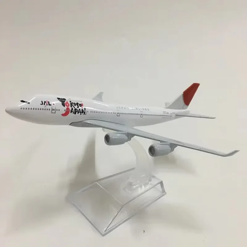 

747 модель самолета, игрушки Japan Airlines B747, самолет из сплава, 16 см, масштаб 1/400, миниатюрная игрушка, самолет для детей, сувенирный подарок