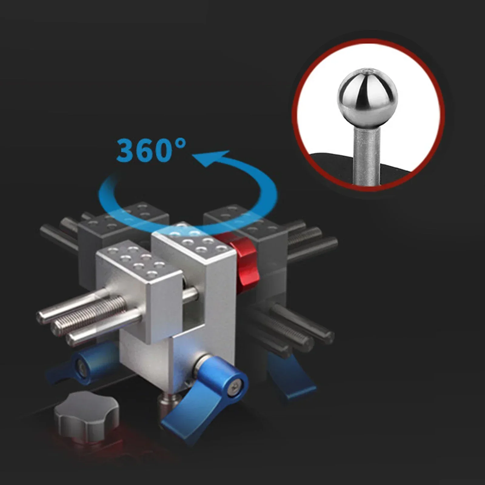 DIY 2 in 1 360 ° Universal Tool Clamp Model Building Tool Vise Tool Holder Hobby Model Making Tools Rotating Fixture Antiskid