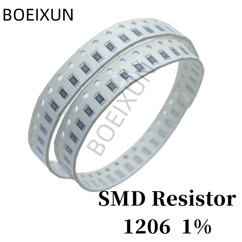 2000Pcs 1206 1% Smd Resistor 100R 120 150 240 330 360 430 470 510 680 820Ohm 1K 10 22 33 36 43 47 51 56 62 68 75 82K  1 2.2 3.3M