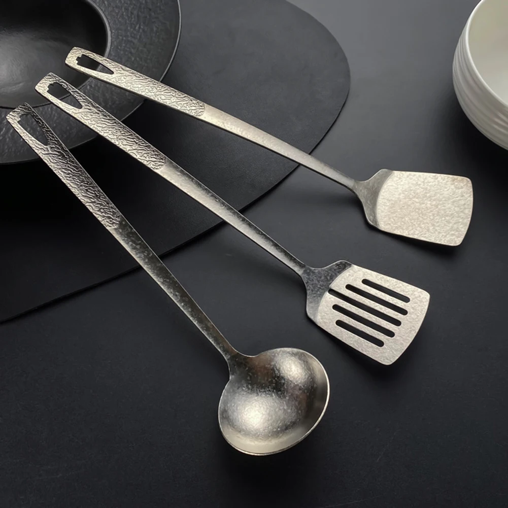 Titaniums Kitchen Tools Non-Stick Pan Friendly Spatula Pure Titaniums Non Bpa Anti-Rust Easy To Clean Health Family Meal Preps