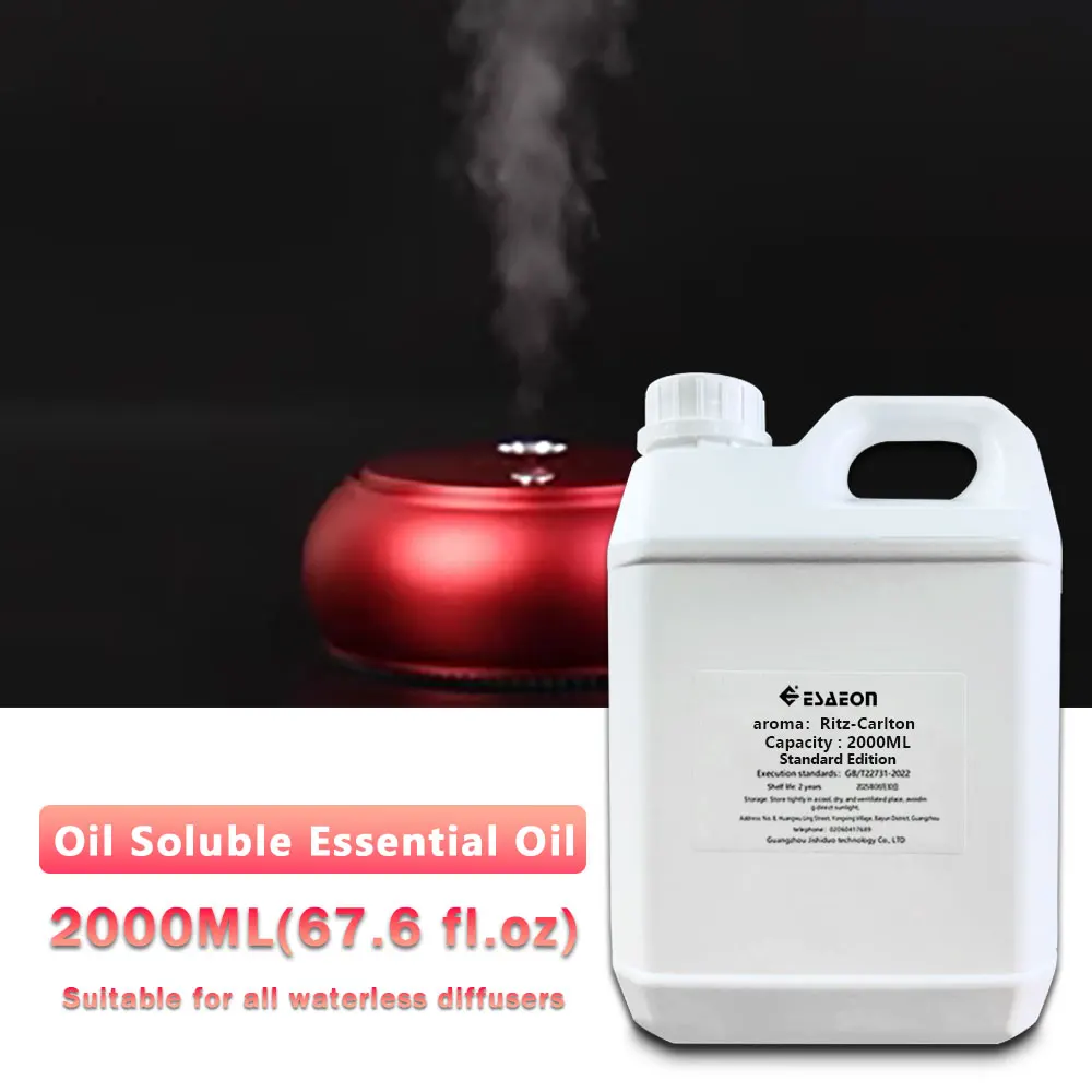 ESAEON 2000ml Ritz-Carlton Westin White Tea Essential Oils - Hotel Diffuser Supplement Liquid, Aroma Diffuser Oil, Aromatic Oils