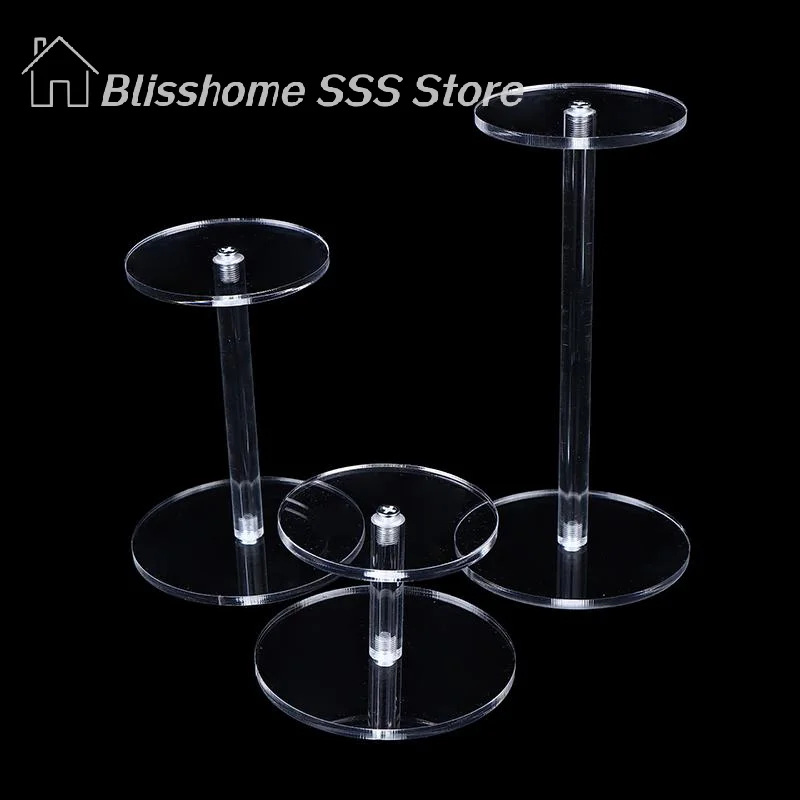 

【S】Transparent Durable Frame Round Jewelry Display Stand Acrylic Clear Bracelet Organizer Shelf Jewelry Storage Rack