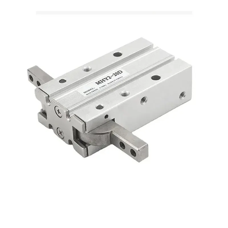 MHY2 10D 16D 20D 25D Double Acting Pneumatic Gripper SMC Y Type 180 Degree Angular Style Aluminium Clamps Bore 10-25mm