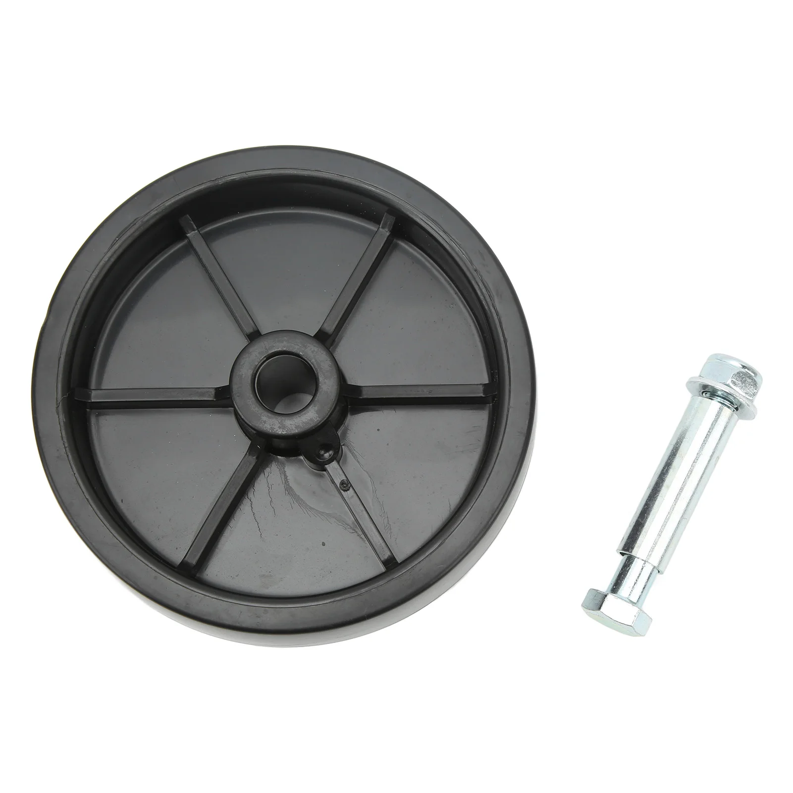 Ruota per cric per rimorchio da 6 pollici Capacità di carico di 1200 libbre Ruota per martinetto resistente alle alte temperature per carrelli camper Ruota per cric per rimorchio