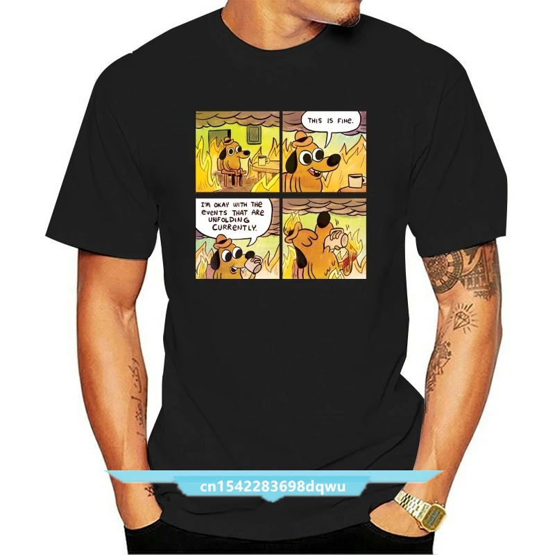 This is Fine (4 Panel Comic) T shirt this is fine meme fine dog bitcoin ethereum litecoin cryptocurrency funny btc