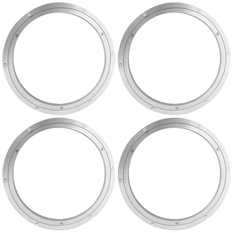 

4-х дюймовый серебристый вращающийся проигрыватель из алюминия