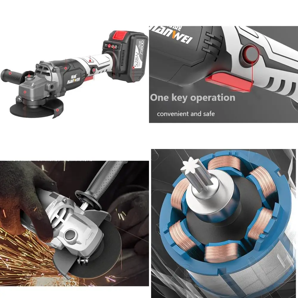 Professional Electric Angle Grinder for Heavy-Duty Grinding and Cutting Tasks with Long-Lasting Performance