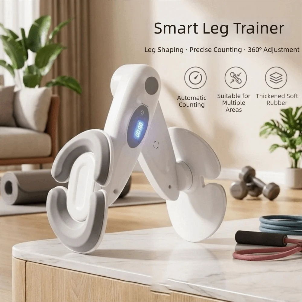 Strength Adjustable Pelvic Floor Trainer 360 Degree Rotation Digital Counter Leg Clamp Equipment Multifunctional Non-Slip