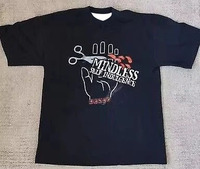 202/26 Hot Selling Fashion New Style Unconscious Indulgence Neutral T-shirt Black Hip Hop Street Wear Breathable Large Size