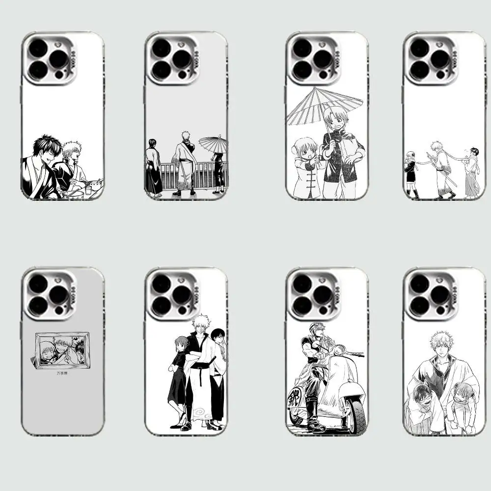 

Amine G-Gintama White Shockproof Phone Case For iPhone 16,15,14,13,12,11,Pro,XS,Max,Plus,Mini,SE
