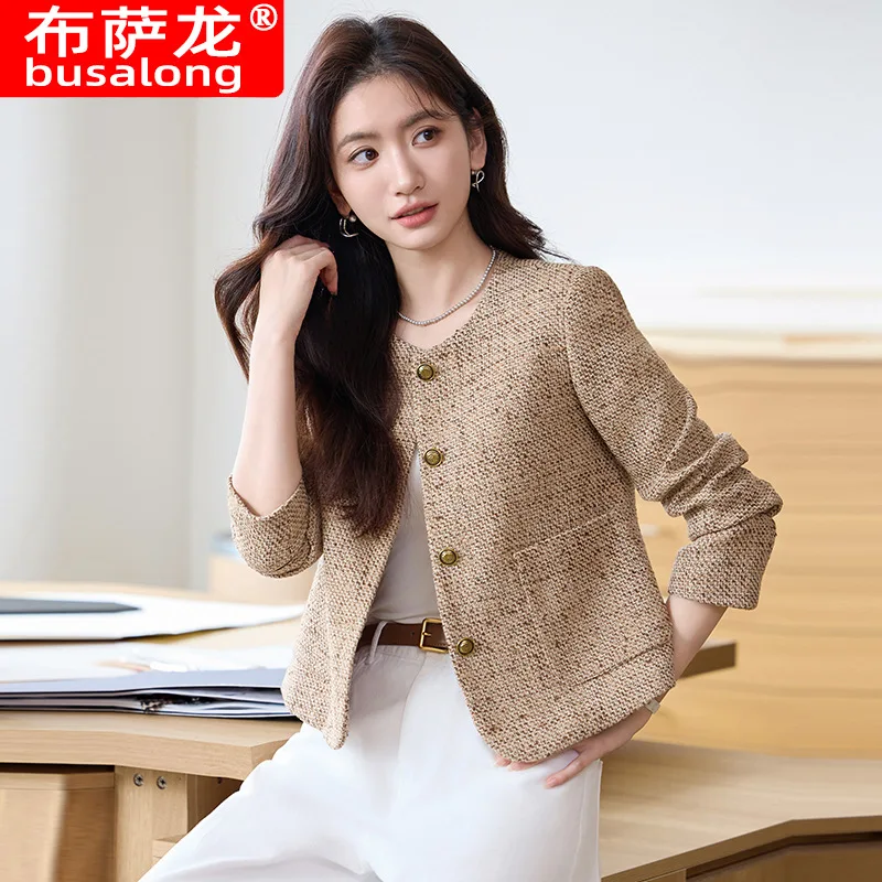 

2025New Stylish Fashion Suit Casual Women's Long Sleeve Professional Blazer Formal Jacket Workwear1686