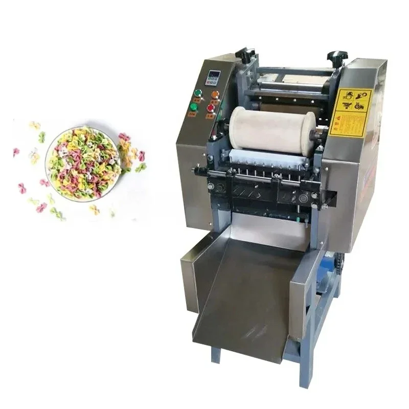 Automatic Electric Butterfly Noodles Maker / Bow Tie Noodles Making Machine / Farfalle Pasta Making Machine