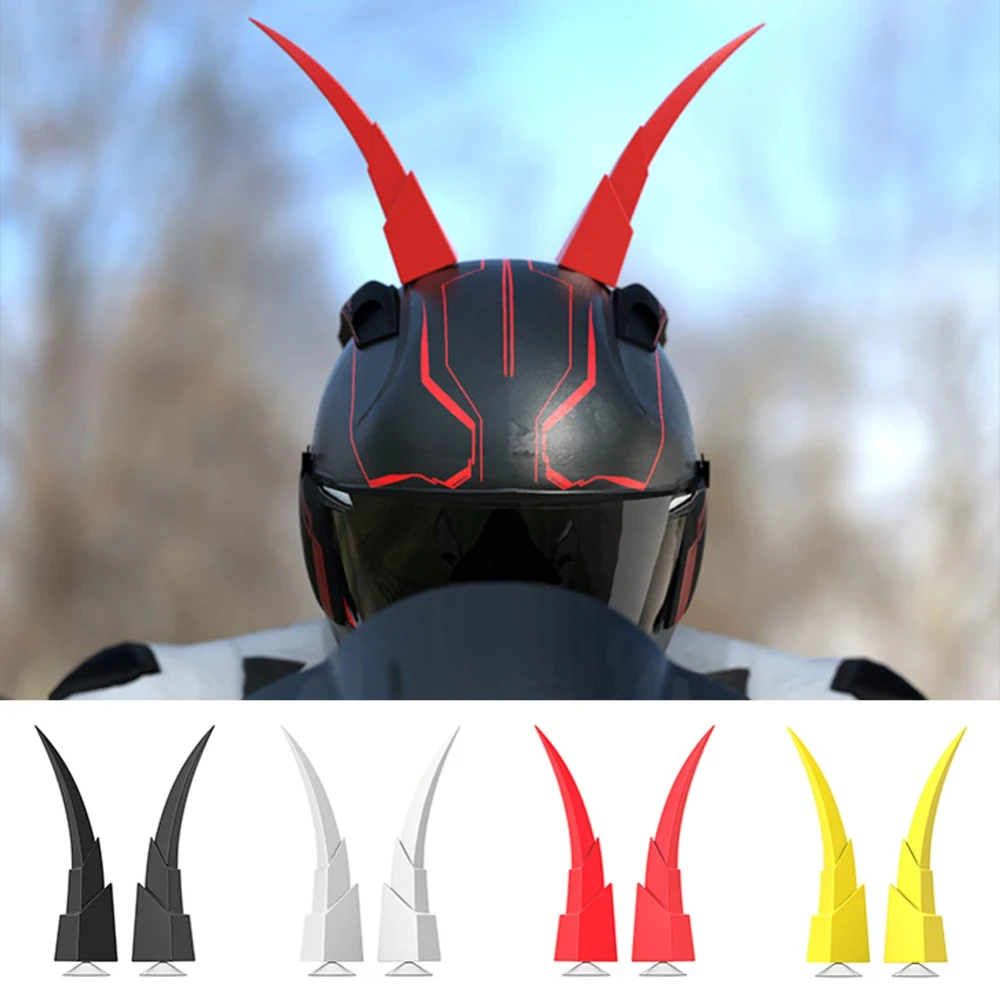 

2pcs Motorcycle Helmet Decoration Demon Horns Funny Motorcycle Electric Car Helmet Suction Cup Cow Horn Helmet Decoration