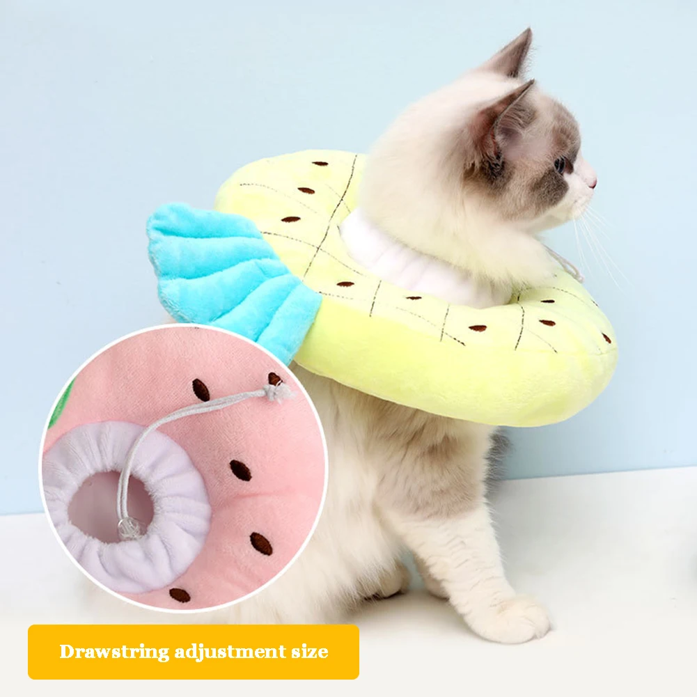 Cute Cat Dog Elizabethan Collar Pet Health Recovery Collar for Anti-Bite Wound Healing Protective Pet Cat Collar Pet Accessories