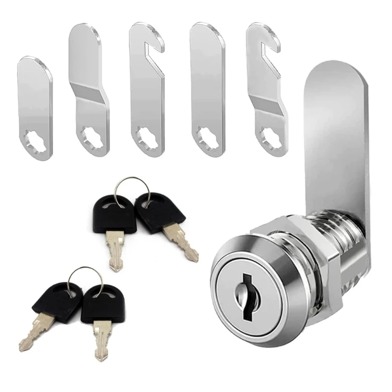 

Secure Cabinet Lock Set with 4 Keys & Locking Plate Reliable Furniture Lock Easy to Install Drawer Lock Security Lock