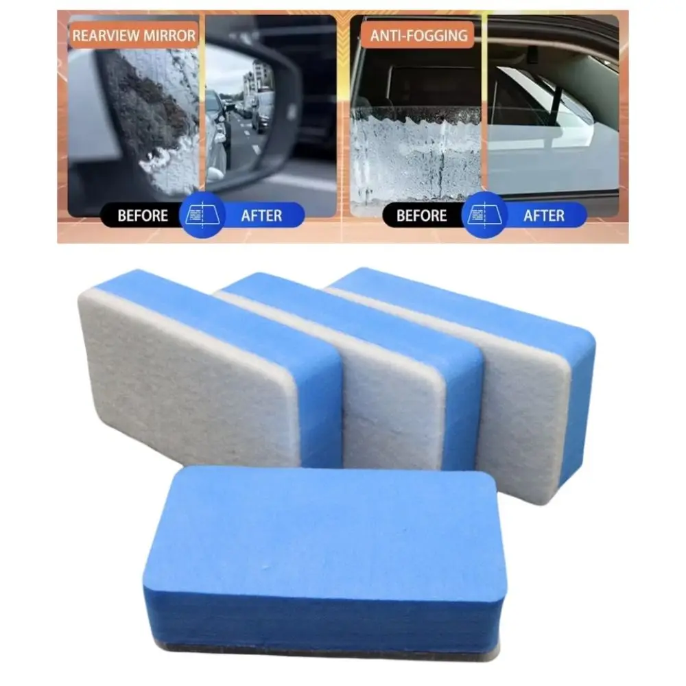 

6Pcs Wool Felt Car Oil Film Sponge Wear-resistant Durable Oil Film Cleaning Sponge Cleaning Eraser Wiper Polishing Sponges