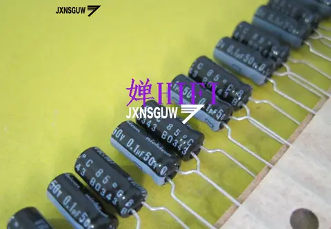 20 개/몫 원래 NICHICON VR 50V0.1UF 5X11MM 0.1UF 50V 알루미늄 전해 콘덴서 85c 무료 배송