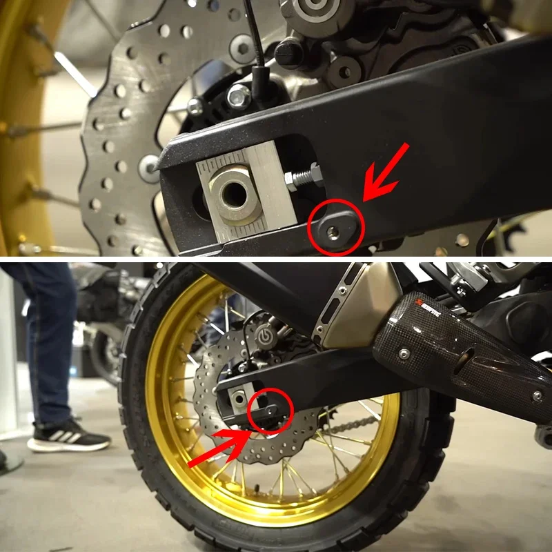 For YAMAHA Ténéré 700 Explore Tenere 700 T7 Rally World Raid 2022-2024 CNC Motorcycle Swingarm Spools Sliders Screw Tire Caps