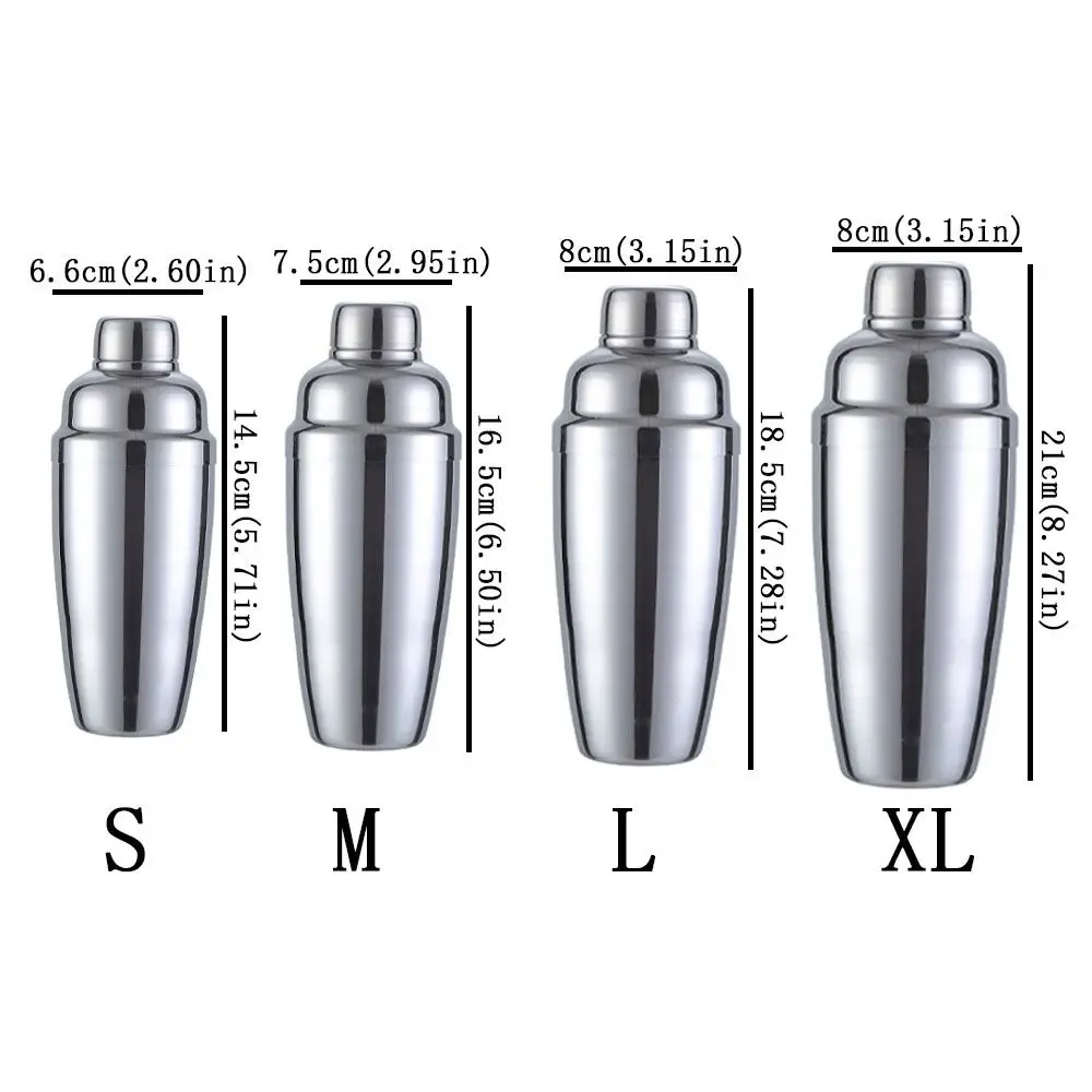 250/350/550/750ml Cocktail Wobble Cup Stainless Steel Leakproof Martini Mixing Bottle Heavy Duty Food Grade Bartending Tools - Image 6