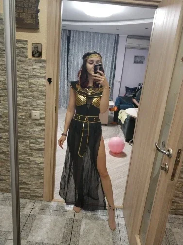 Adult Ancient Egyptian Cleopatra Costumes Egypt Queen Cosplay Halloween Carnival Party Medieval Party Dress
