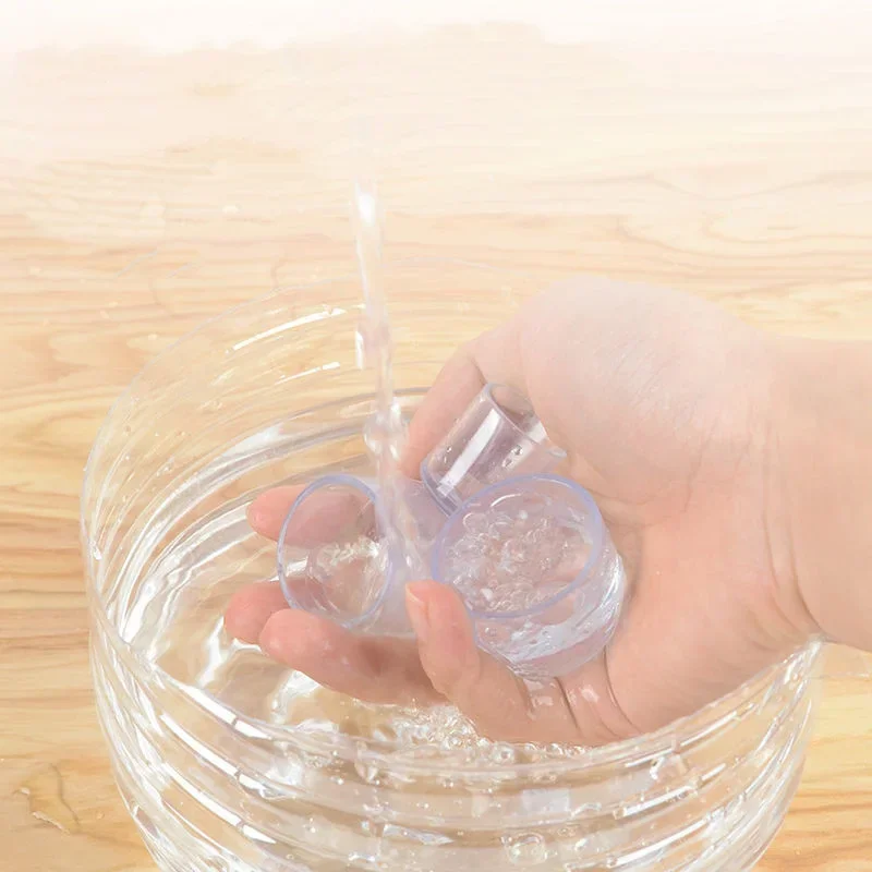 4 Uds. Alfombrilla de goma para muebles, silla, mesa, tapa protectora antiarañazos de silicona, virola para mesa, pies, tapa para pierna, Protector de suelo, herramientas para el hogar