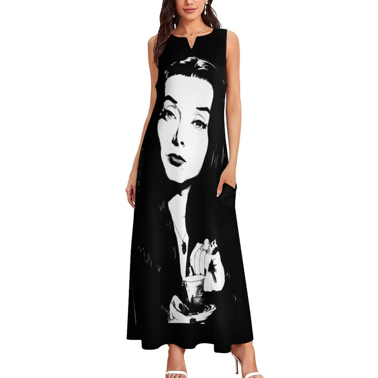 Morticia Addams Long Dress birthday dresses for women dresses for womens 2025 long dresses for women dress party night Dress