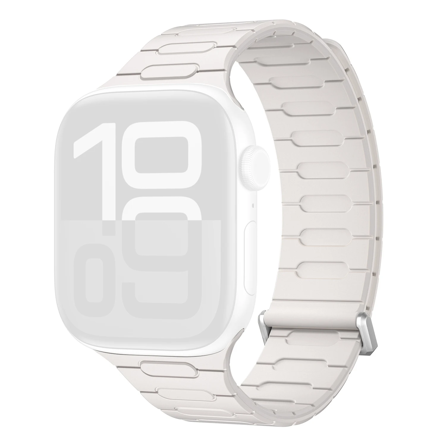 

Силиконовый ремешок для Apple Watch Series 11 10 42 мм / 9 8 7 41 мм / SE3 SE2 SE 6 5 4 40 мм / 3 2 1 38 мм Магнитный ремешок для часов - Starlig