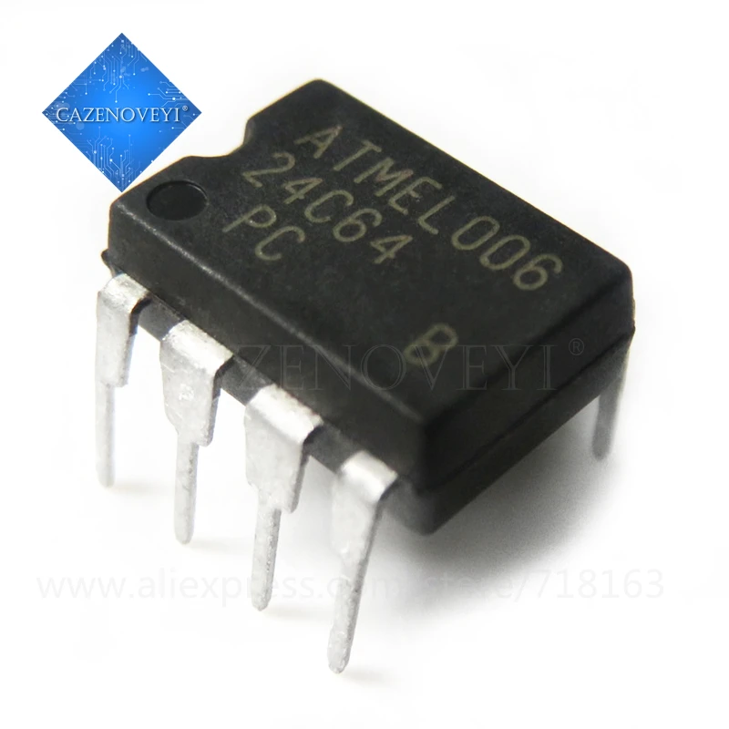 10pcs/lot AT24C64A AT24C64N AT24C64 24C64 DIP-8 In Stock