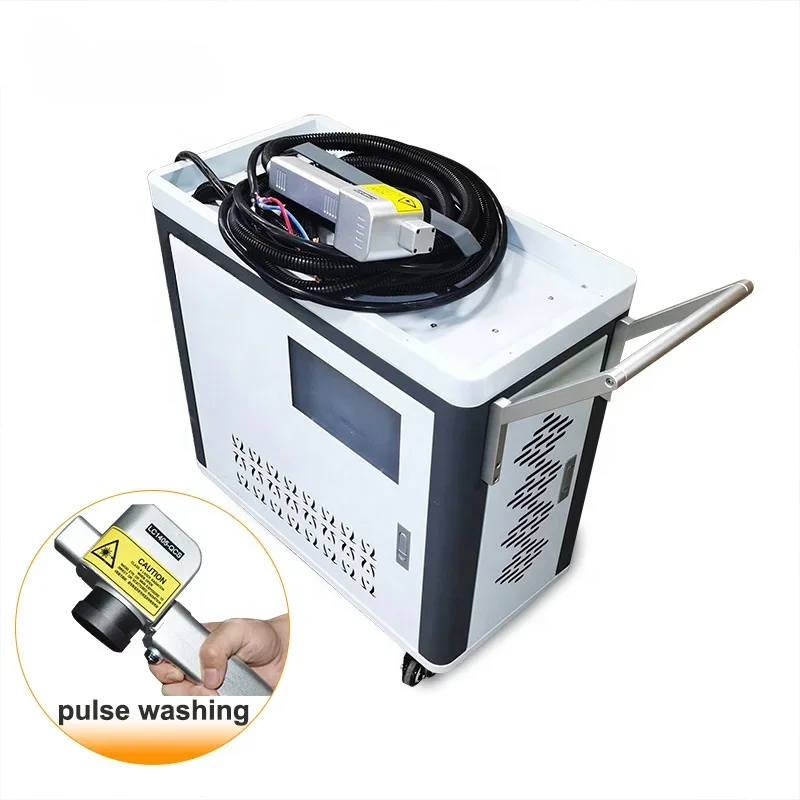 100W 200W 300W Raycus IPG Pulse  Source Handheld Fiber Cleaning Machine