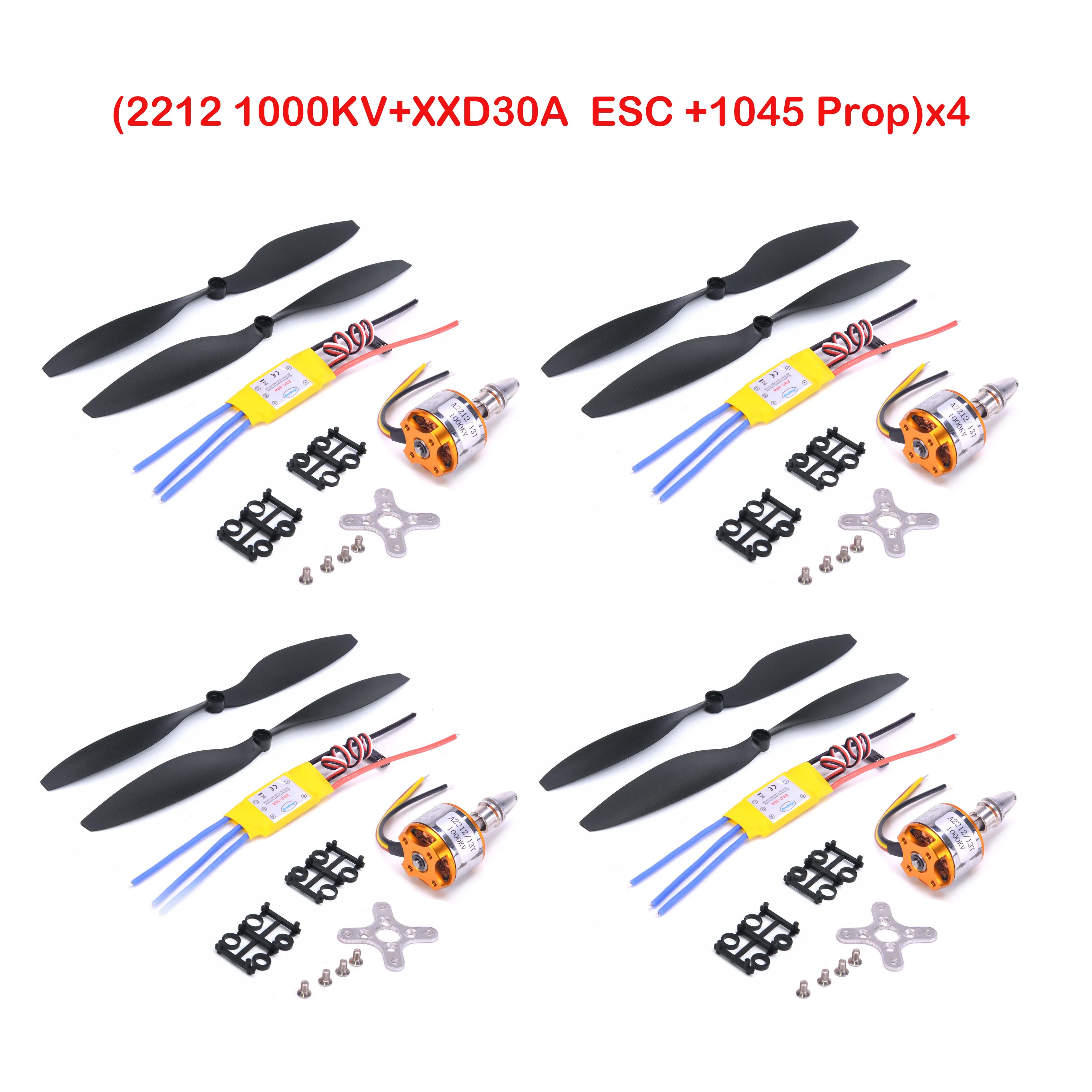 A2212 2212 1000KV Borstelloze Outrunner Motor 30A Borstelloze ESC voor F450 S500 S550DIY RC Quadcopter Hexacopter Multirotor