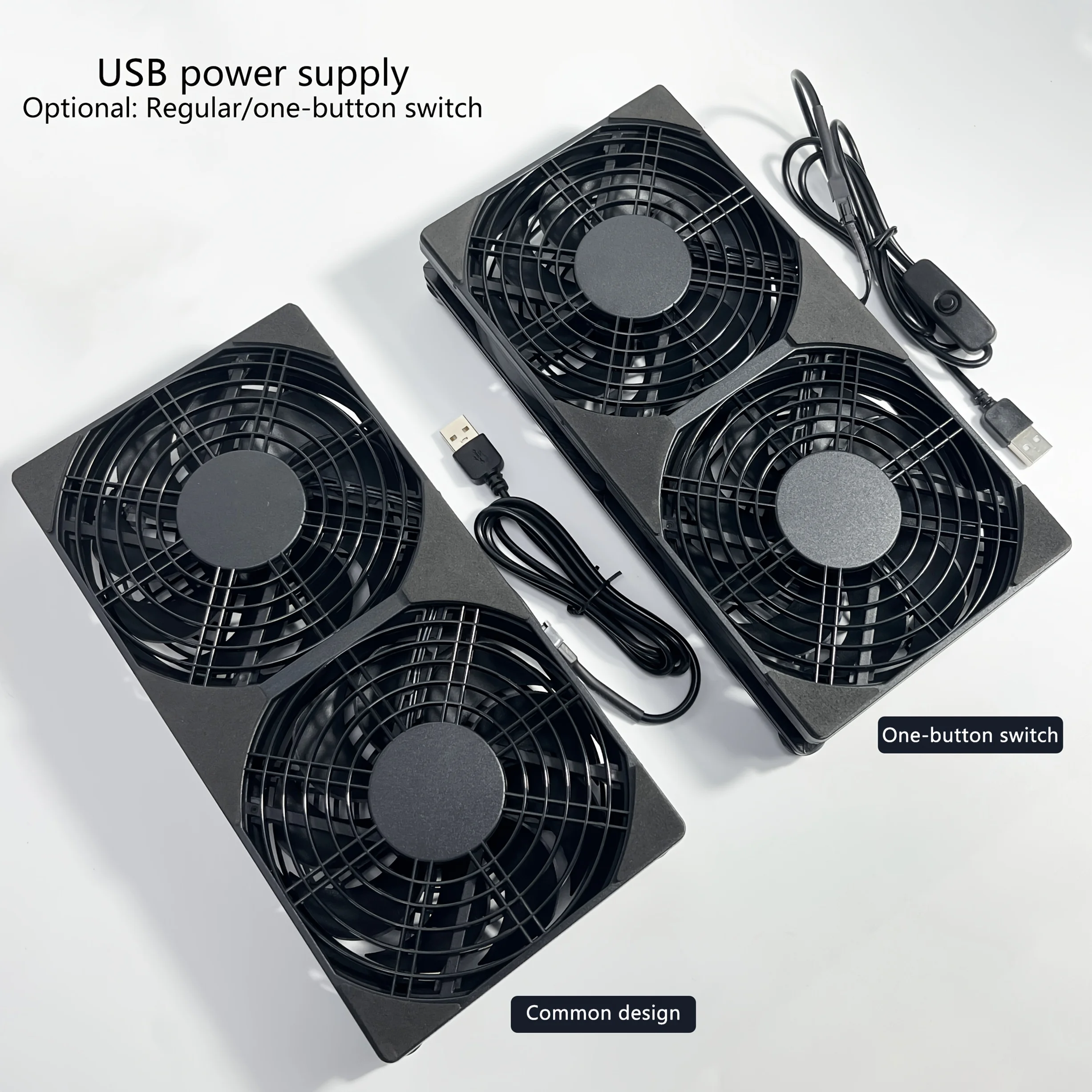 240mm USB Dual Cooling Fan 5V Silent Router Cooler with ON/Off Switch for Xbox PS5 TV Box Laptop Router Radiator