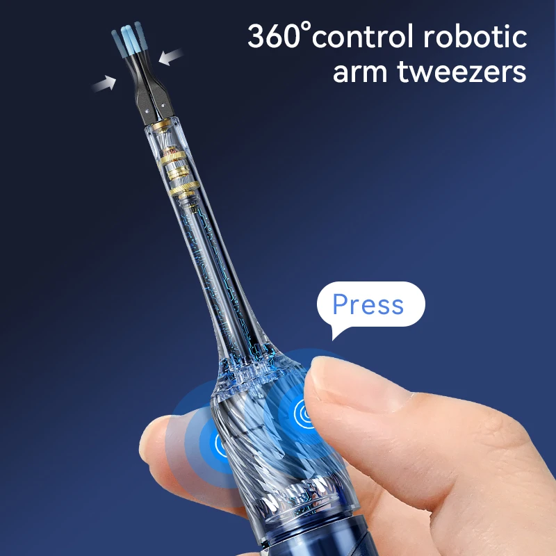 3-in-1 Visual Earwax Cleaning Kit WiFi Ear Tweezers with Camera Visual Ear Wax Removal Tool Camera with 12 Megapixel Otoscope