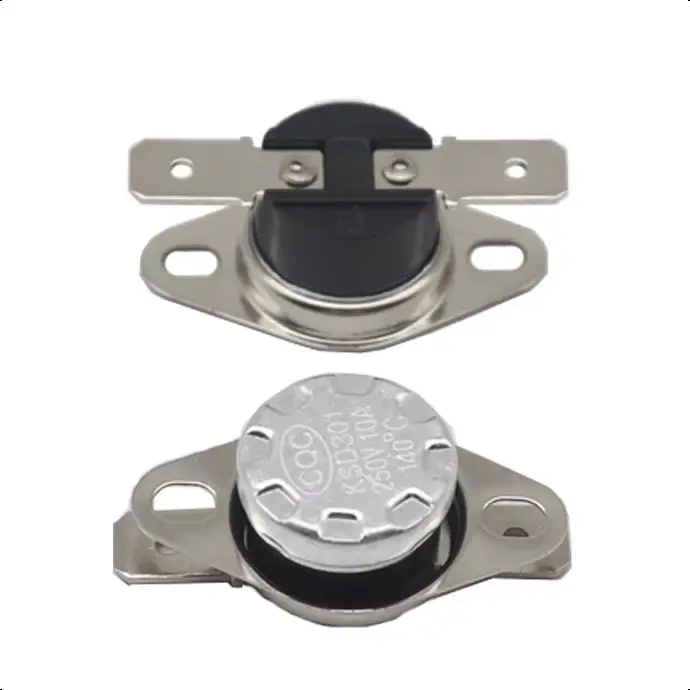 【10-2PCS】Normal Close Open Thermostat Switch 45 50 55 60 65 70 75 80 85 90 95 100 105 - 135 ℃ Temperature Sensor Switch KSD301