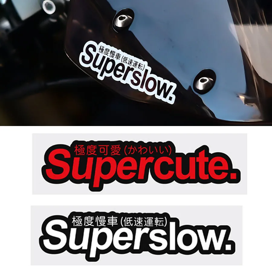 Classic JDM Graphic Stickers Weather Resistant Decals Self Adhesive for Motorbike Scooter Exterior Decoration