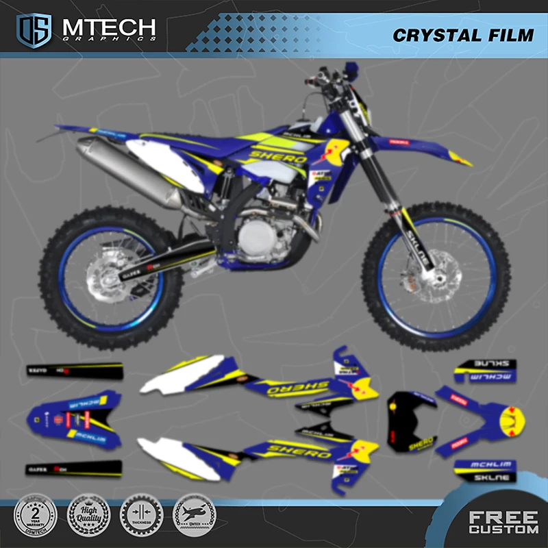 

DSMTECH пользовательские графические наклейки для команды, наборы наклеек для Sherco 2012 2013 2014 2015 2016 SE SE250 300 008