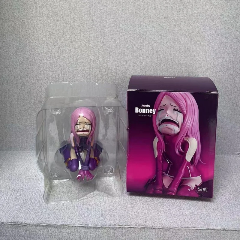 Anime One Piece Figures Gk Crying Jewelry Bonney Action Figures Egg Tip Island Series Pvc Collection Model Toys Dolls Xmas Gifts