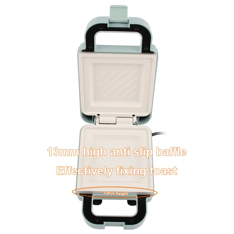 Multifunction Sandwich Light Food Maker Double-sided Heating Bread Toaster Breakfast Baking Machine Ceramic Coating Grilling Pan