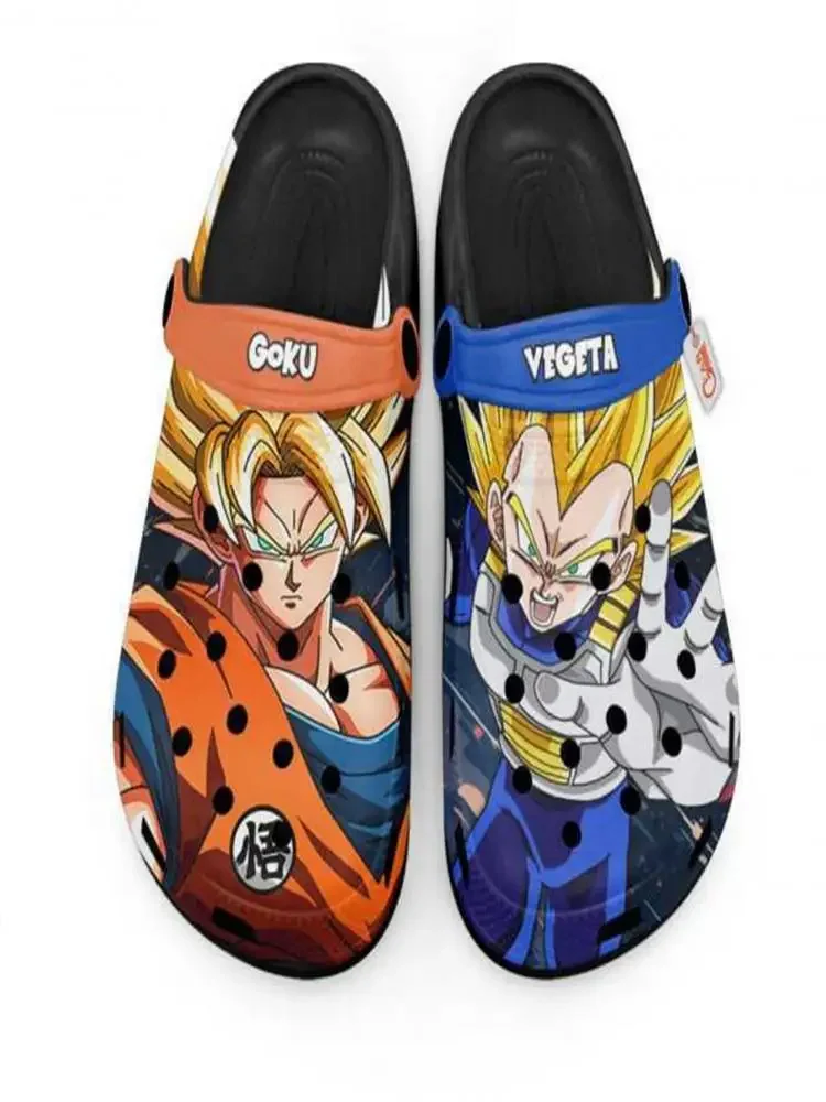 Klapki Dragon Ball Son Goku Vegeta, antypoślizgowe buty plażowe, letnie domowe i na zewnątrz wygodne sandały, wsuwane kapcie, prezent — 2