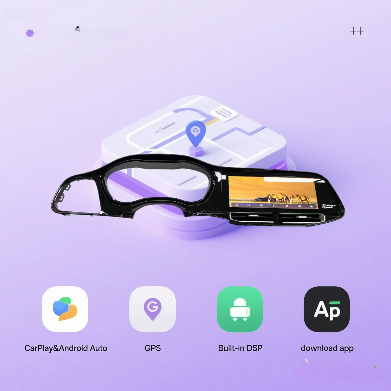 

NPL Android 13 Carplay Car Radio Smart Screen For Dodge Challenger SRT Hellcat 2010 -2023 Multimedia Video GPS Navigation Unit