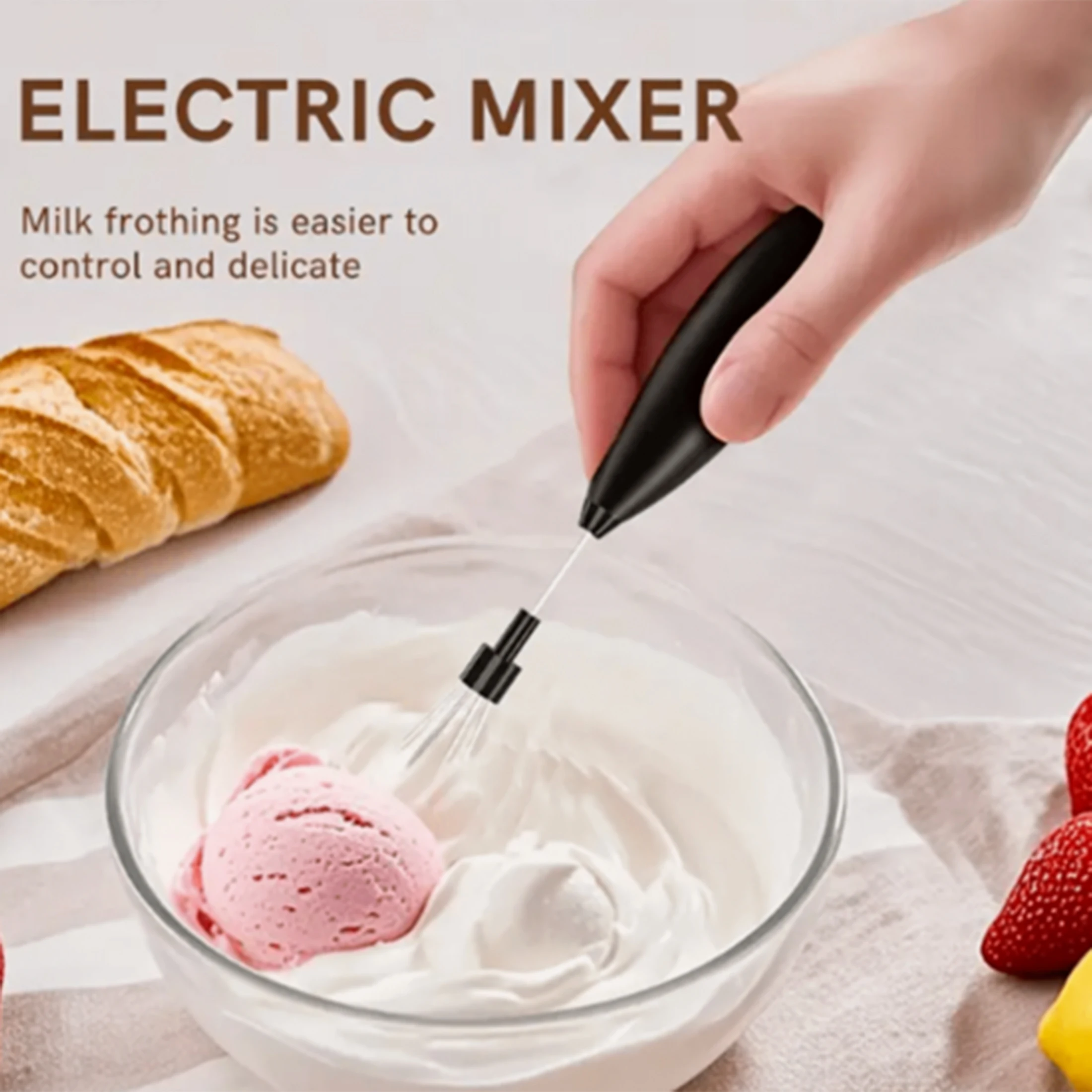 ماكينة تحضير الحليب الكهربائية الصغيرة |   خلاط القهوة الأوتوماتيكي - السواط وخافق الكريمة للخبز المنزلي #1