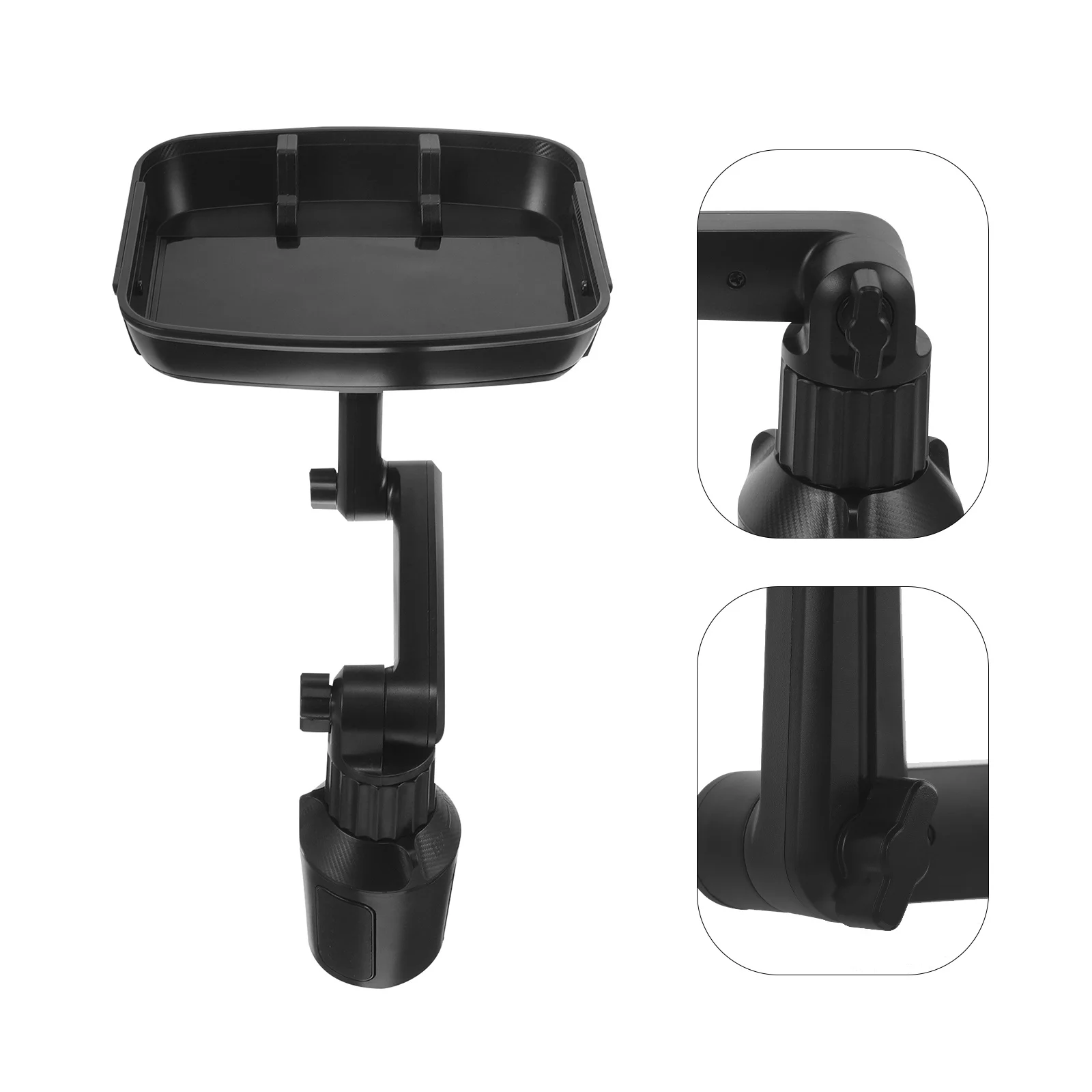 

Car Food Tray ABS Durable Automotive Cup Holder Tray Vehicle Car Seat Snack Table Road Trip Accessory Road Trip Accessories