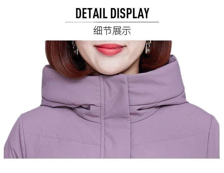 2023 New Women Down Jacket Winter Coat Female Thick Warm Parkas Oversize Outwear Hooded Overcoat