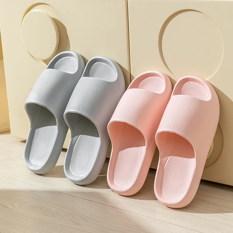Indoor Slides Unisex Lightweight Eva Home Slippers For Men Women Comfy Soft Men's Bathroom Slides Platform Non-slip House Shoes