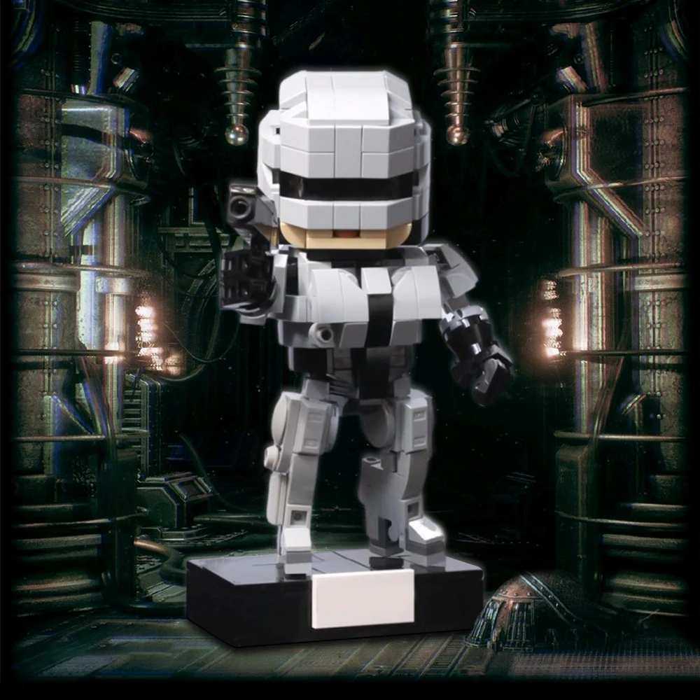 

Gobricks MOC Robocop Robot Bricks Model Action Movie Figure Robocop Mechanical War Police Building Block Educational Toys Gifts