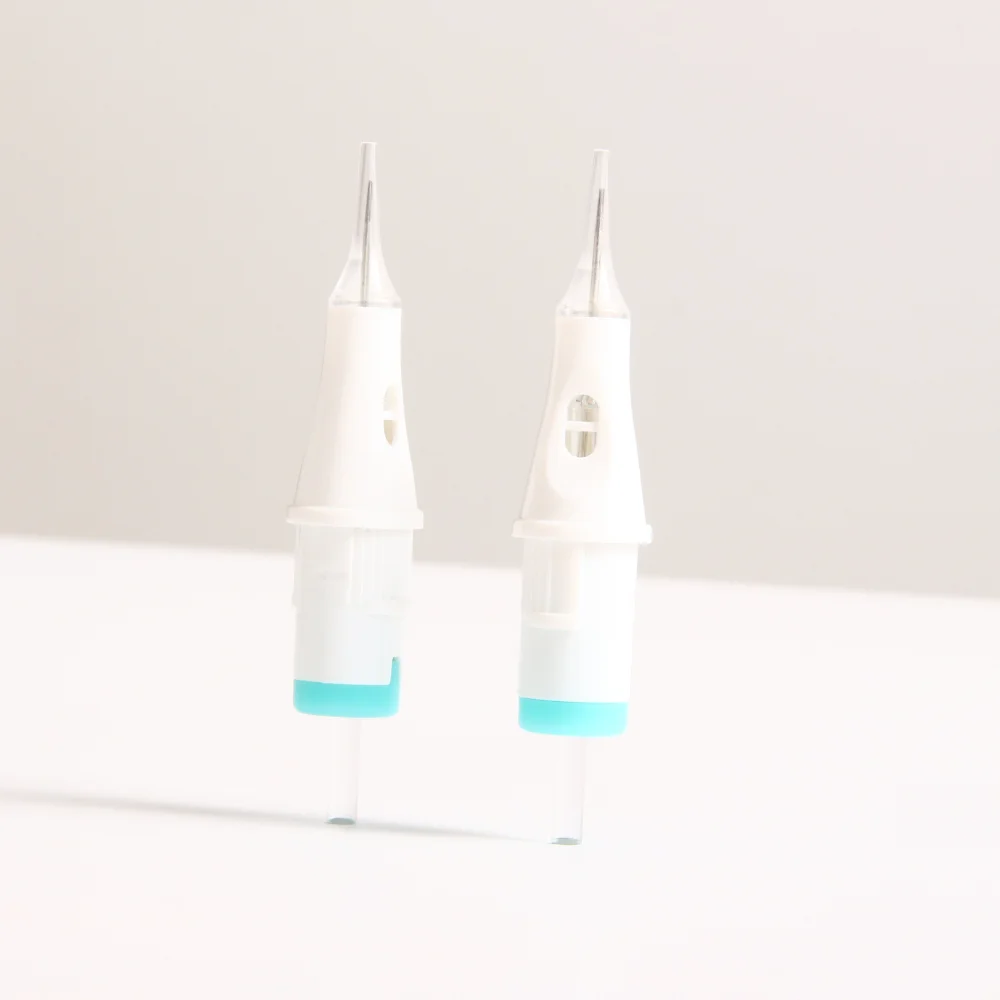 TJ 20pcs Tattoo Pmu Needle 1RL 3RL 5RL 0.18 0.25 0.30mm Round Liner Tattoo Cartridge Needle For Permanent Makeup Eyebrow Lip SMP