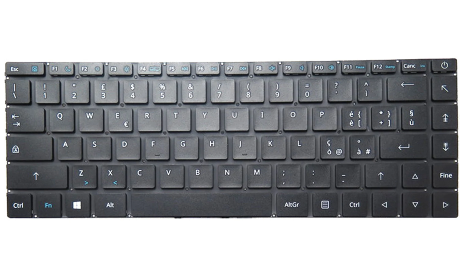 

Клавиатура ноутбука для Yashi SUZUKA YP1401/YP1402/YP1403/YP1404 14,1 итальянская без рамки, новая черная