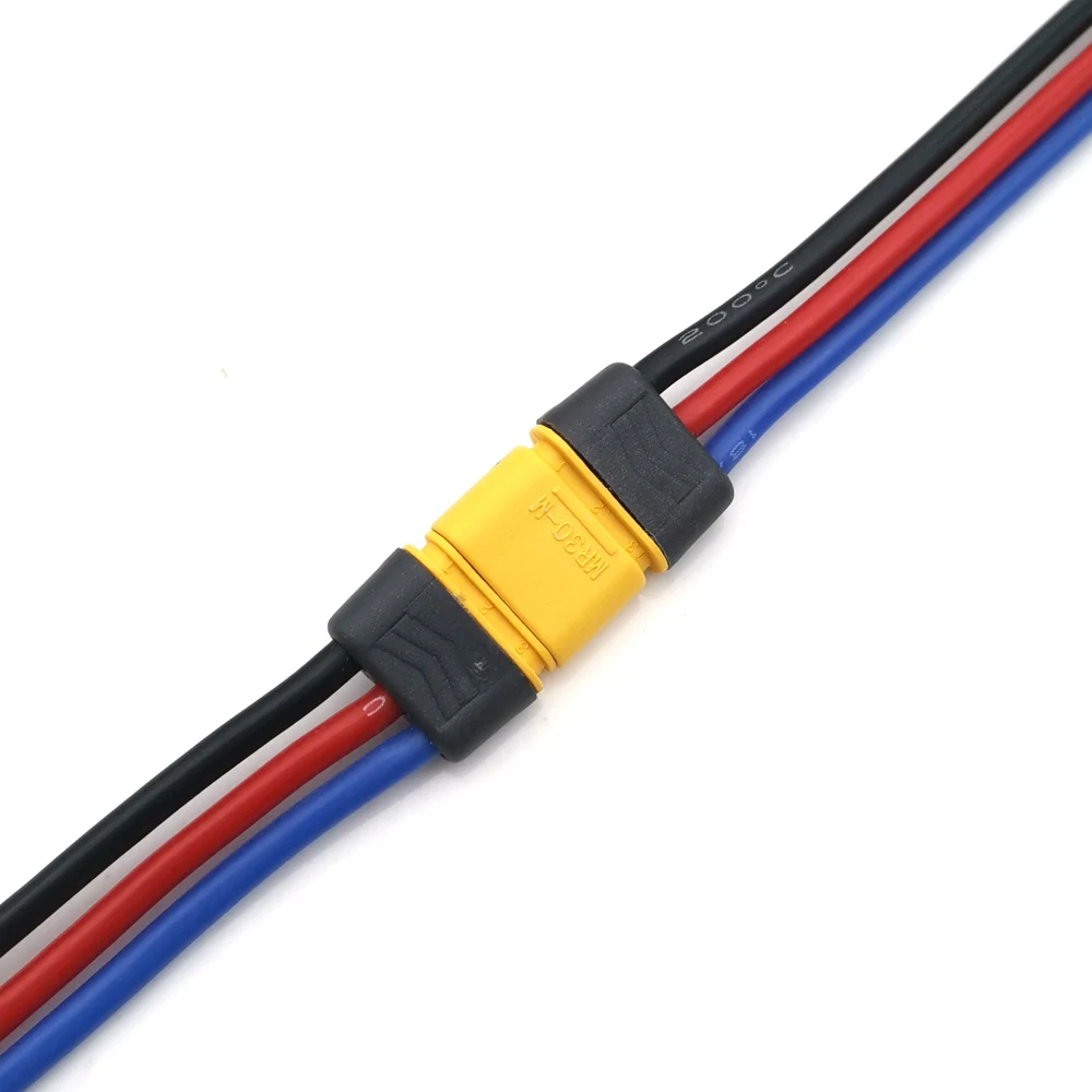 10/20/30/50CM/1M With Wire Drone Harness Accessories MR30 Male to Female Adapter Battery Extension Cable Silicone Connector