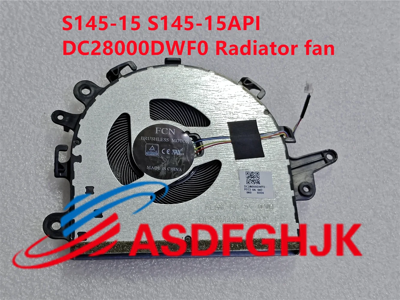 

New Cooling Fan For Lenovo S145-15 S145-15IWL S145-15AST V15-IWL Laptop Heatsink With Fan 5H40S19899 DC28000DWF0 AT1A40020S