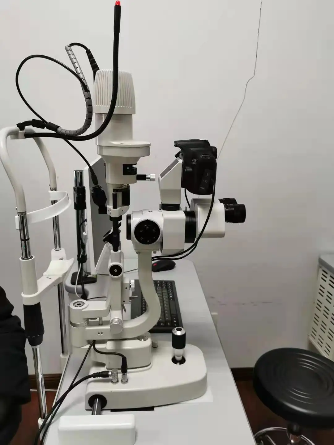LS-5 Slit Lamp Microscope  Profesional Ophthalmic Medical Instrument 5 Steps LED Digital Slit Lamp for Sale